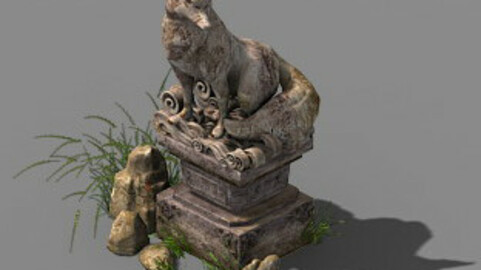 Game Model - Fox - Statue