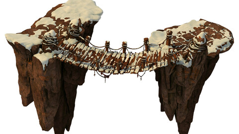 Huashan Mountain Road - ice and snow bridge