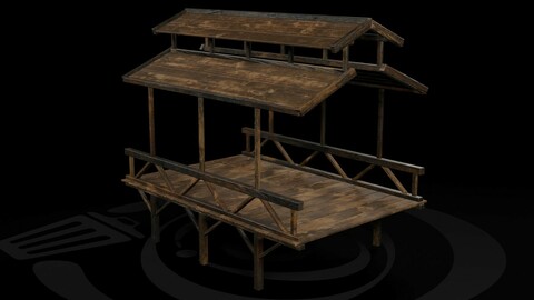 AAA Medieval Wooden Bridge 03 R