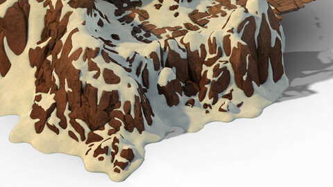 Huashan Mountain Road - ice and snow mountain - cave