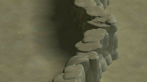 Cartoon forest - river stone connection 02