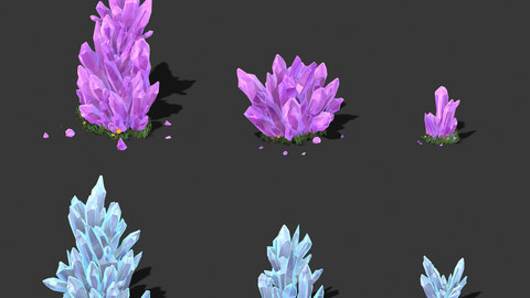 Cartoon Sky City - Field Crystal 02