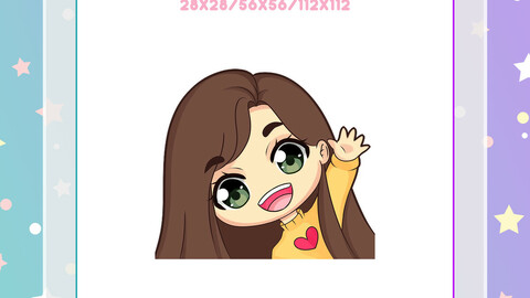 Chibi Girl Emote - Custom Twitch
