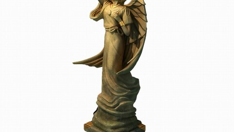 Cold Wind Highland - Angel Sculpture 01