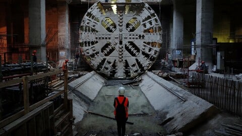280+ Pictures of Construction Metro Underground tunnel, communications, rails, ventilation system for reference pictures