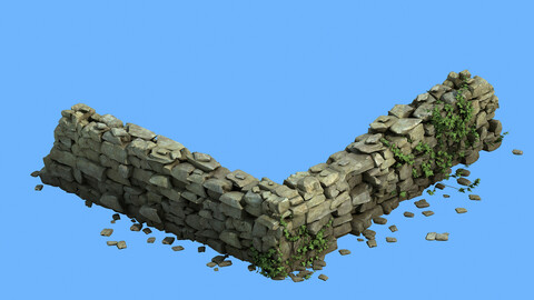 Stone - stone wall 033