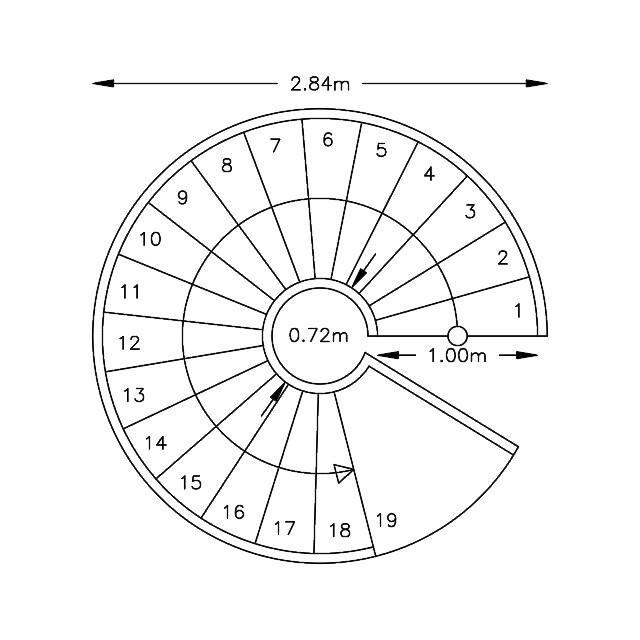 Well Done 1 Home Kits Small Spaces - Ocean View with Spiral Stairs -  Assembled Size 12'W x 8'D x 16'H 