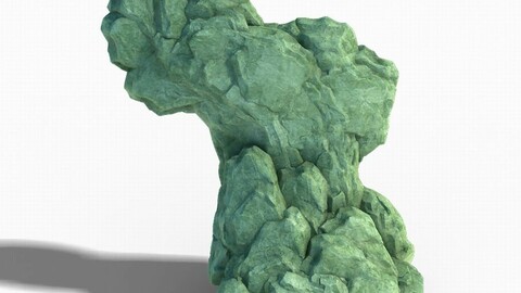 Realistic mountain shape - stone 01