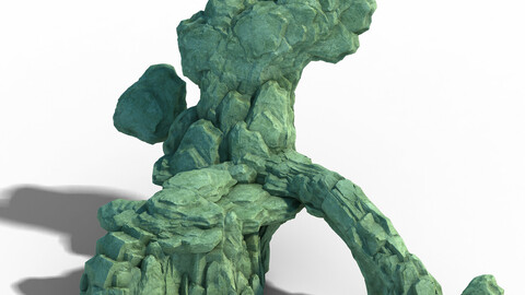 Realistic mountain shape - stone 02