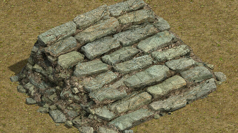 Field - stone steps 032