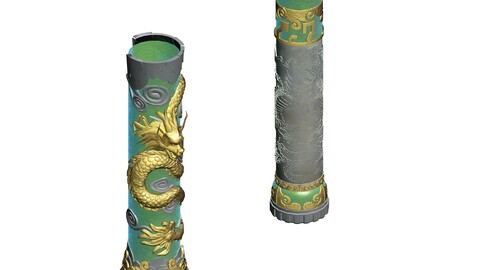 Decoration - dragon stone carvings