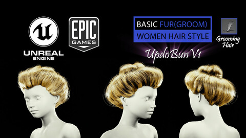 UpdoBunV1 Styles (Groom) For UE4