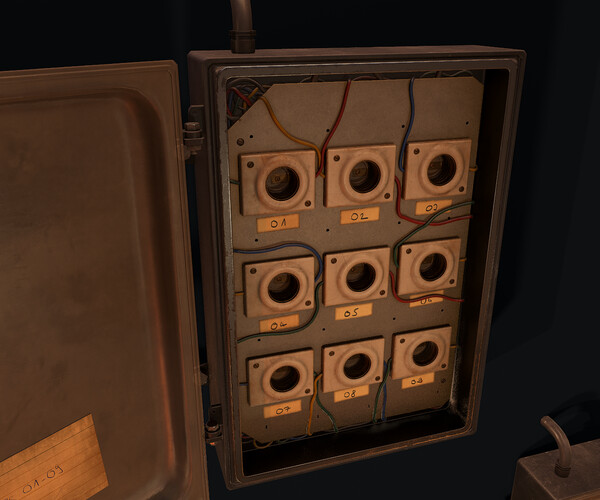 ArtStation - Fuse Box and Switch - PBR | Game Assets