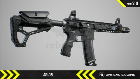 AR15  - Animated FPS Weapon [ Unreal Engine ]