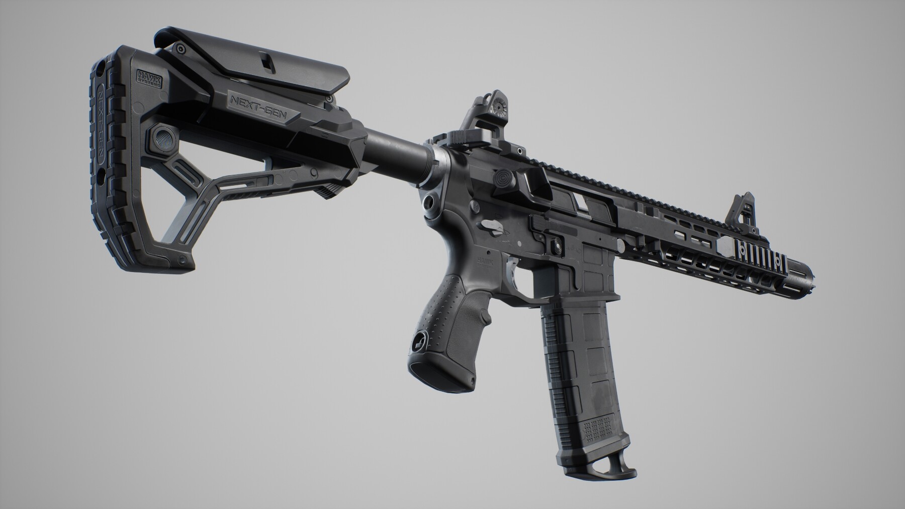 Artstation Ar15 Animated Fps Weapon Unreal Engine Game Assets