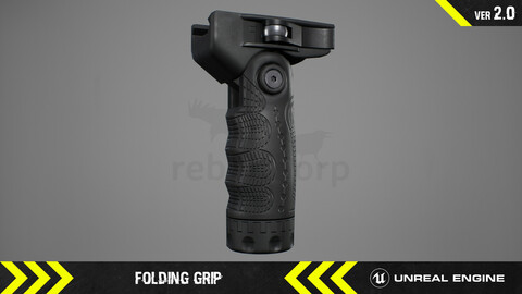 Folding Grip - FPS Weapon Attachment [ Unreal Engine ]