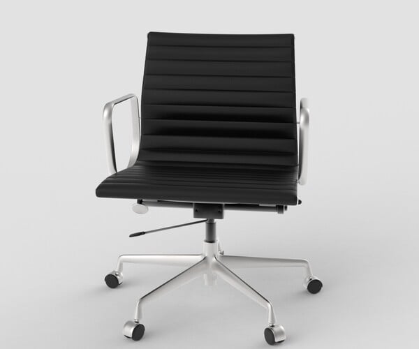 ArtStation - Vitra Aluminium Chair 117 Black | Resources