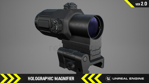 Holographic Magnifier - FPS Weapon Attachment [ Unreal Engine ]