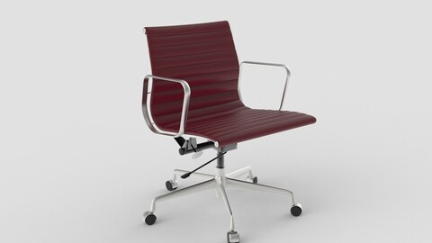 Vitra Aluminium Chair 117 Burgundy