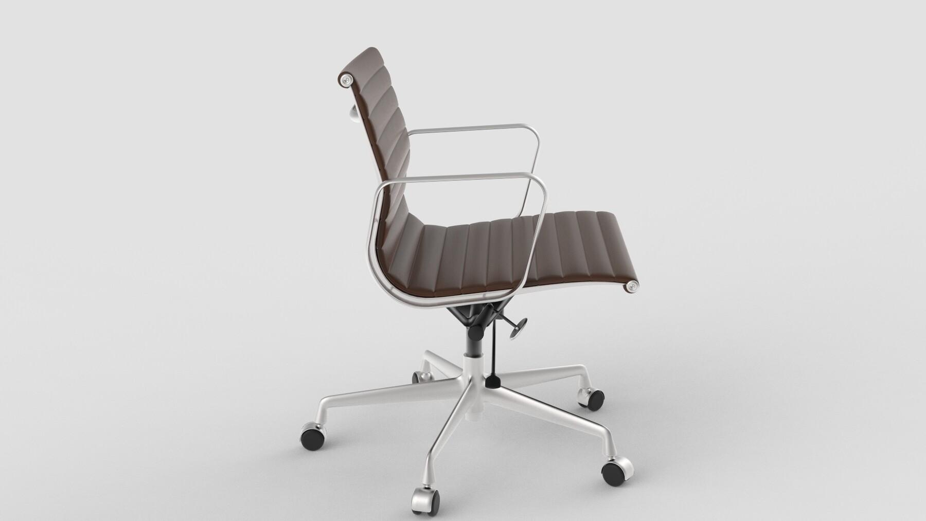 ArtStation - Vitra Aluminium Chair 117 Dark Brown | Game Assets