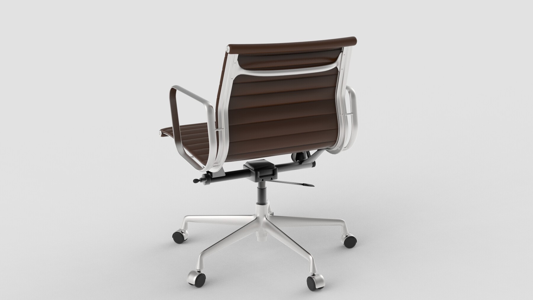 ArtStation - Vitra Aluminium Chair 117 Dark Brown | Game Assets