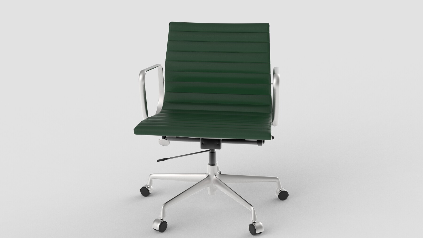 ArtStation Vitra Aluminium Chair 117 Dark Green Game Assets