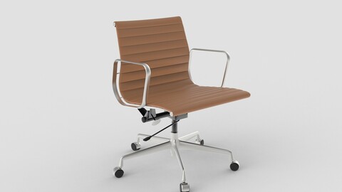 Vitra Aluminium Chair 117 Light brown