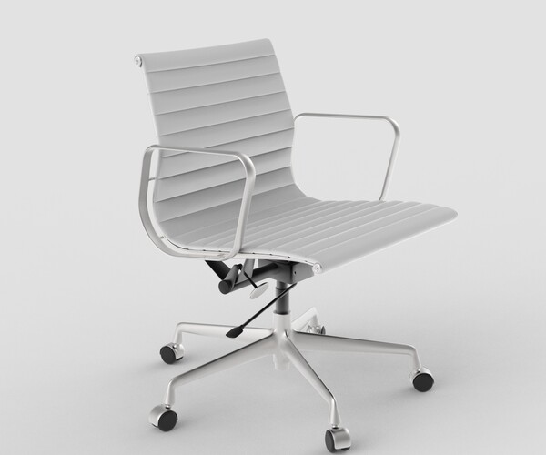 ArtStation - Vitra Aluminium Chair 117 Light Gray | Game Assets