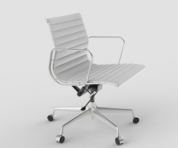 ArtStation - Vitra Aluminium Chair 117 Light Gray | Game Assets