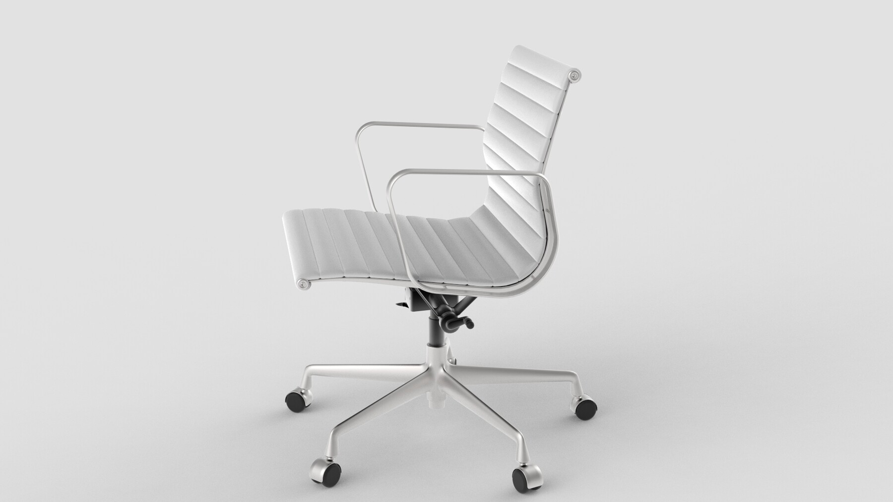 ArtStation - Vitra Aluminium Chair 117 Light Gray | Game Assets