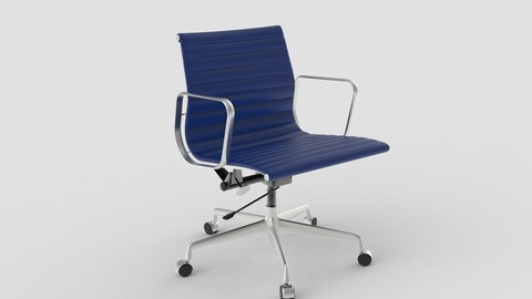 Vitra Aluminium Chair 117 Royal Blue