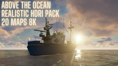 Above the ocean HDRI pack for realistic 3d renders (Time limited Promo -50% off 20$ instead of 40$)