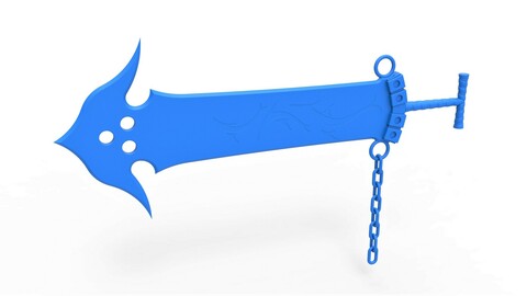 Cosplay 3D printable Sword of Jecht from the game  Final Fantasy 10