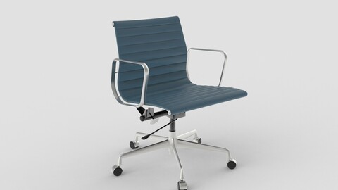 Vitra Aluminium Chair 117 Wedgewood Blue