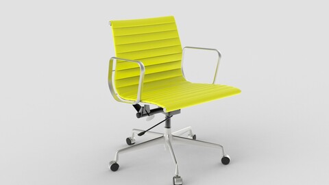 Vitra Aluminium Chair 117 Yellow