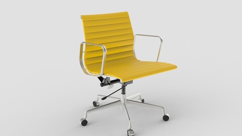 Vitra Aluminium Chair 117 Yellow Oxide