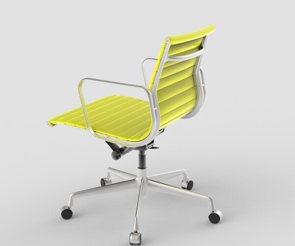 ArtStation - Vitra Aluminium Chair 117 Yellow | Resources