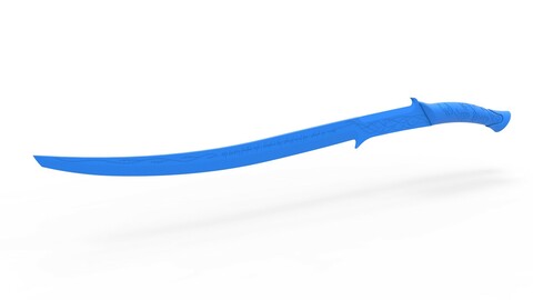 Cosplay 3D printable Hadhafang Sword of Princess Arwen from the movie The Lord of the Rings