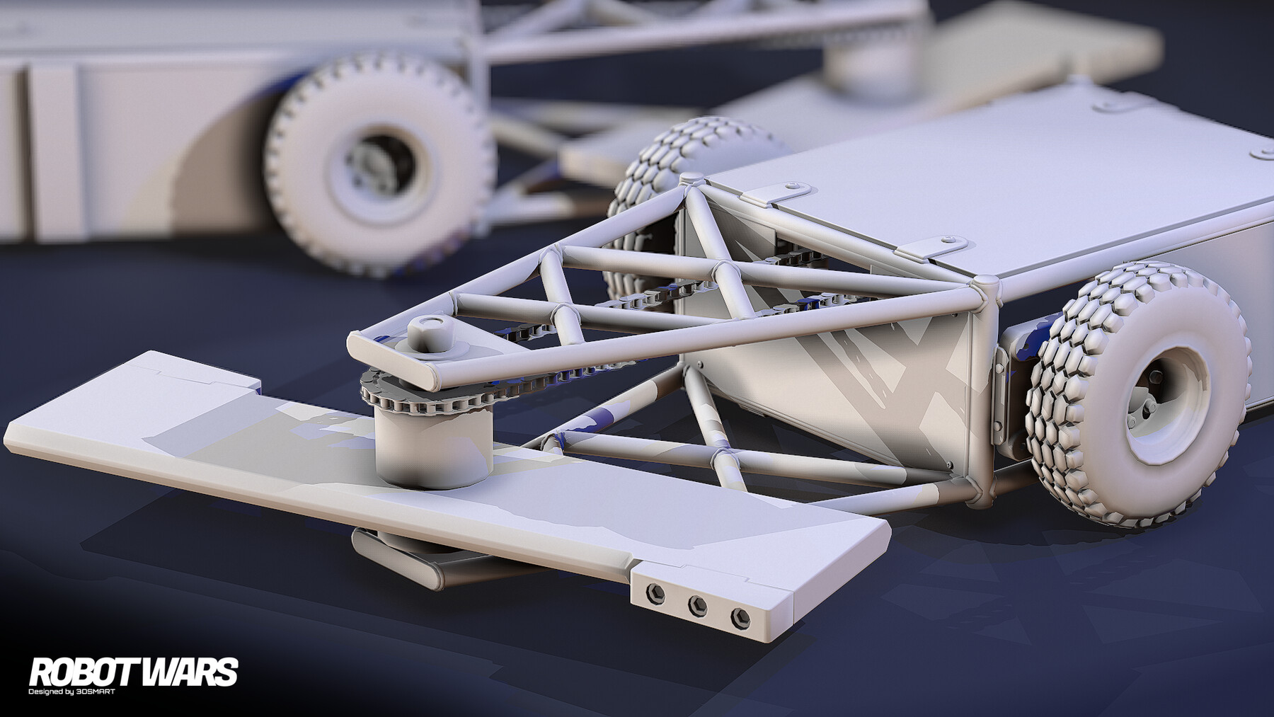 ArtStation Robot Wars Tombstone (GameReady Asset) Game Assets