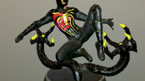 SPIDER-MAN ps4 anti-ock suit STL, FDM y SLA