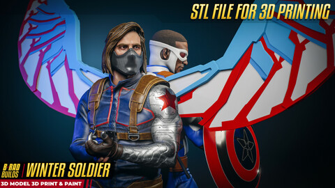 3D Printable WINTER SOLDIER STL Model