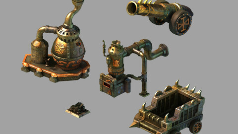 Black Light Cave - Fort Objects 02