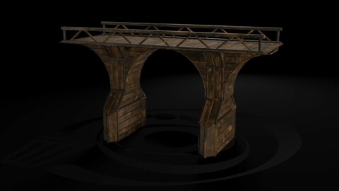 AAA Medieval Wooden Bridge 04 R