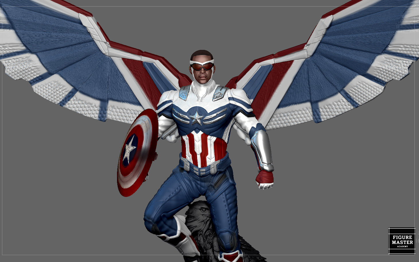 ArtStation - CAPTAIN AMERICA FALCON SAM WINTER SOLDIER AVENGERS MCU ...