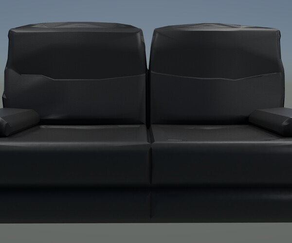 ArtStation Small Black Couch Resources