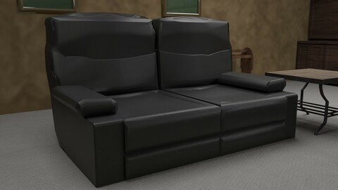 Small Black Couch