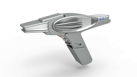 Cosplay 3D printable Prototype Phaser from the movie Star Trek II The Wrath of Khan 1982