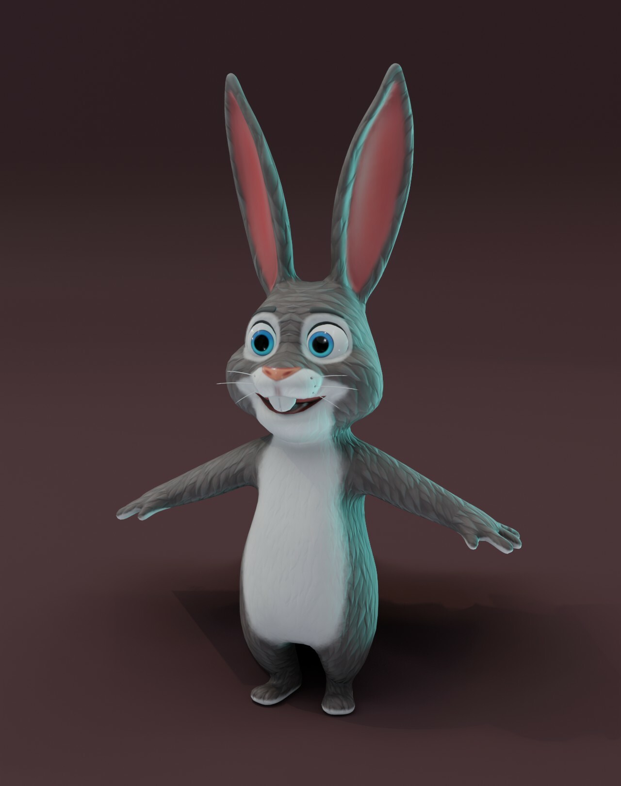 ArtStation - Cartoon Rabbit 3D Model | Game Assets