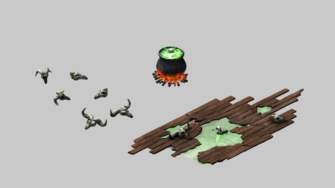 Witch Chalet - Pan Damaged Ground 02