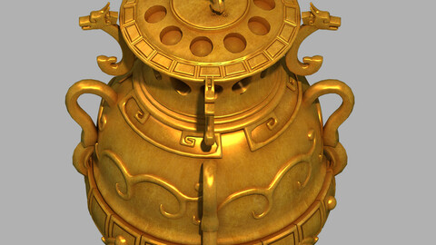 Tang Dynasty - Royal Palace Indoor - Incense burner